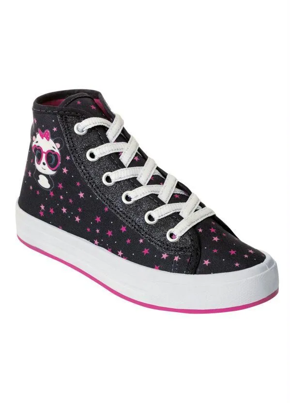 Perfecta - Tênis Infantil Preto com Estampa