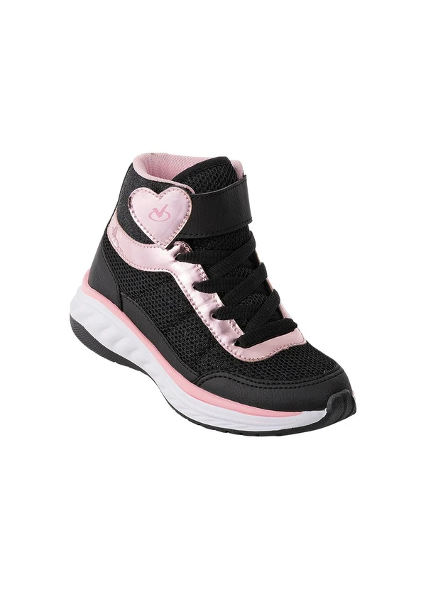 Perfecta Tênis Infantil Preto com Fechamento em Velcro