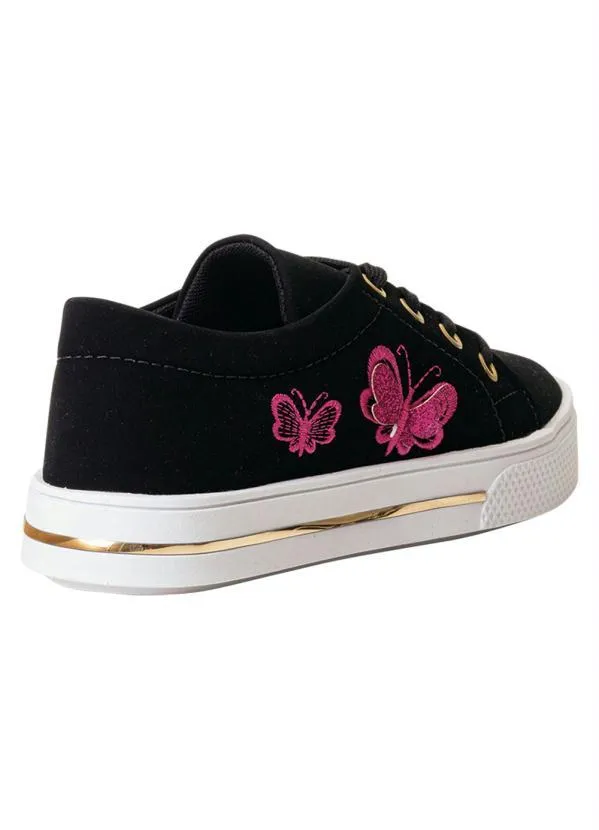 Perfecta - Tênis Infantil Preto em Nobuck 2