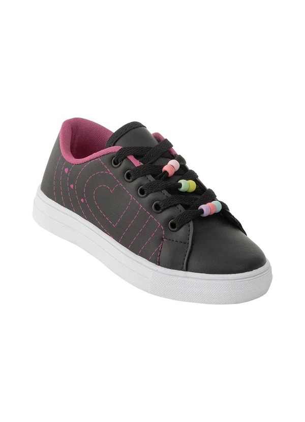 Perfecta - Tênis Infantil Preto em Sintético