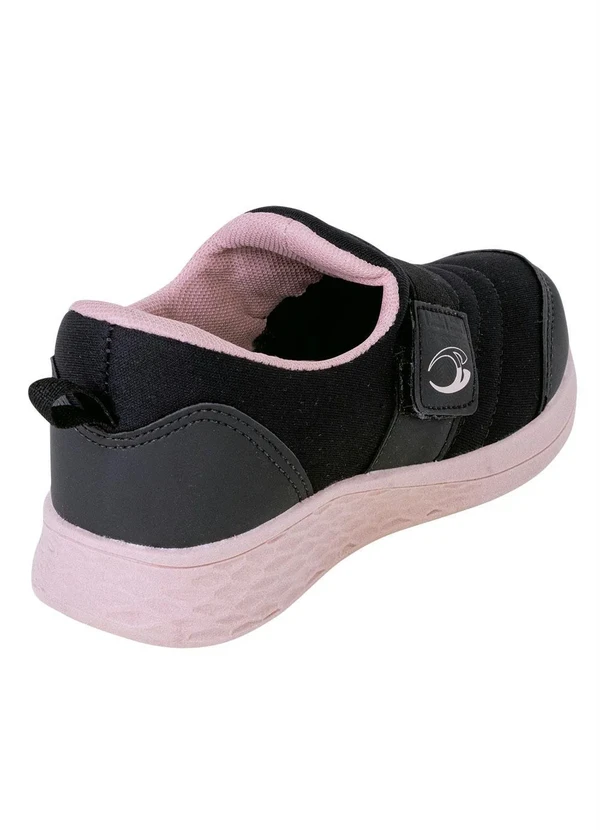 Perfecta - Tênis Infantil Preto em Tecido com Sintético 2