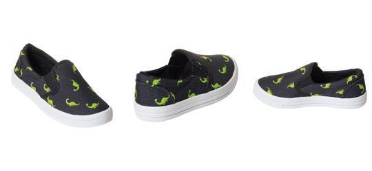 T�nis Infantil Preto em Tecido Estampado