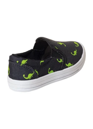 Perfecta - Tênis Infantil Preto em Tecido Estampado - PERFECTA