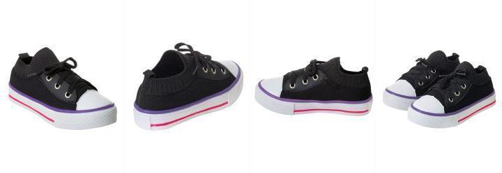 T�nis Infantil Preto em Tecido