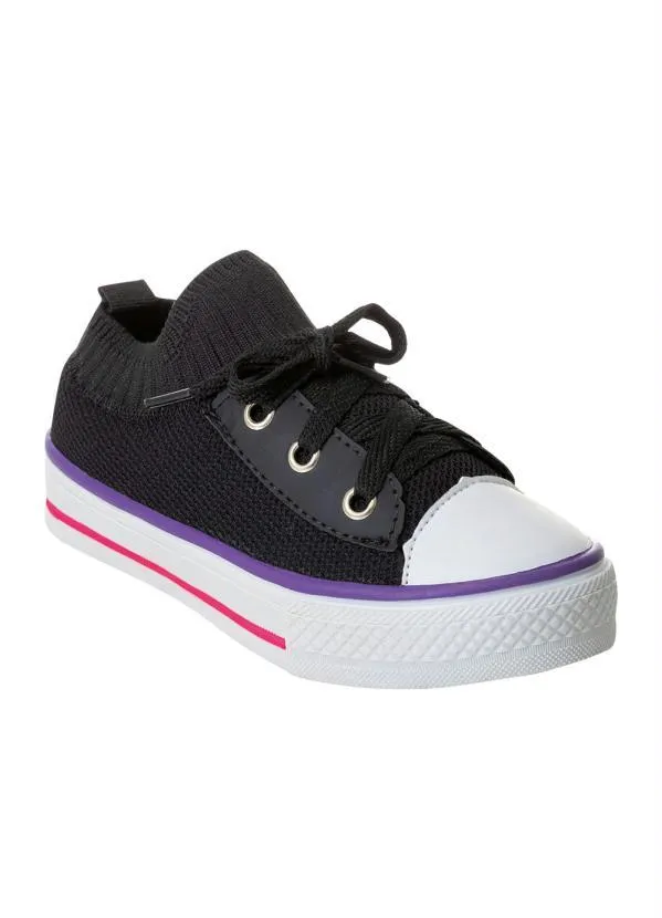 Perfecta - Tênis Infantil Preto em Tecido