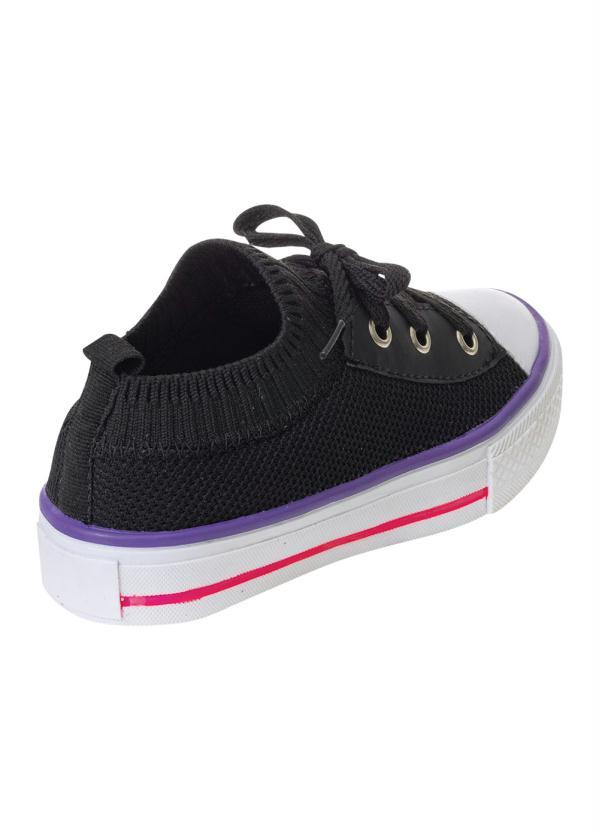 Perfecta - Tênis Infantil Preto em Tecido 2