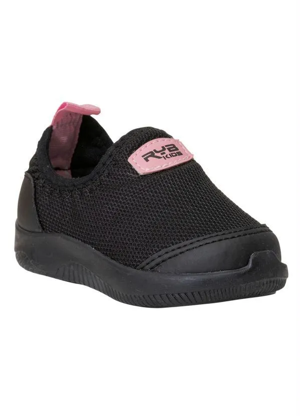 Perfecta - Tênis Infantil Preto em Tecido