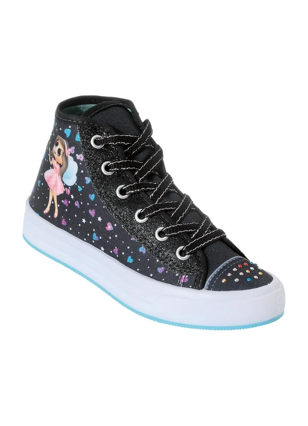 Perfecta - Tênis Infantil Preto em Tecido