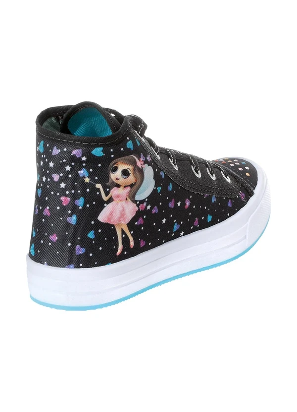 Perfecta - Tênis Infantil Preto em Tecido 2