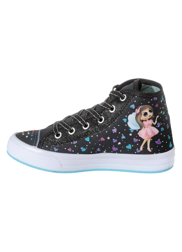 Perfecta - Tênis Infantil Preto em Tecido 3