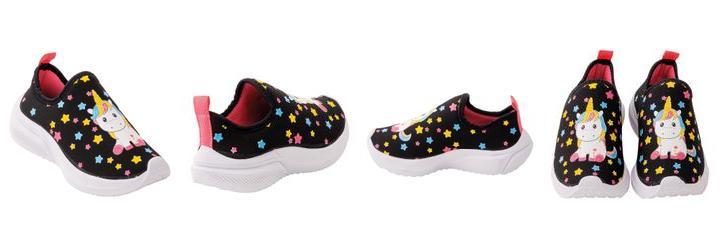 Tnis Infantil Preto em Tecido