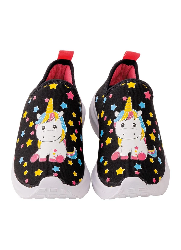 Perfecta - Tênis Infantil Preto em Tecido 4