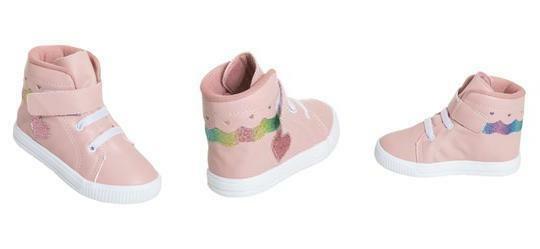 T�nis Infantil Rosa Cano M�dio e Velcro