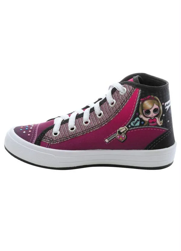 Perfecta - Tênis Infantil Rosa Cano Médio 2