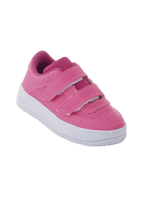 Perfecta - Tênis Infantil Rosa com Fechamento em Velcro