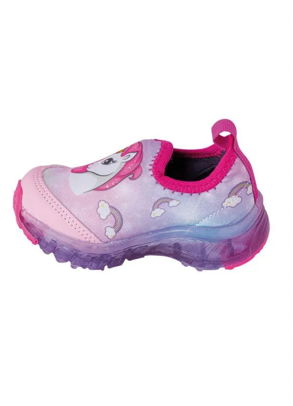 Perfecta - Tênis Infantil Rosa com Luz 2
