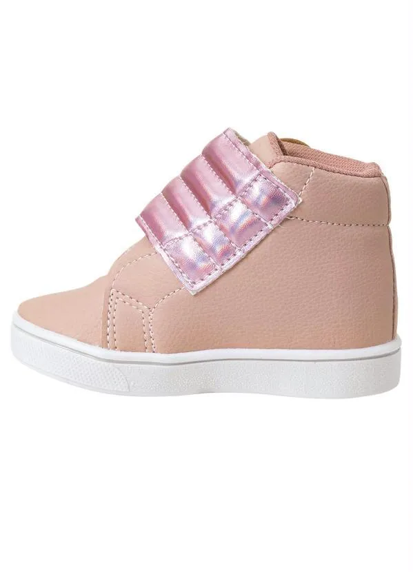 Perfecta Tênis Infantil Rosa com Velcro