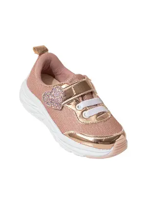 Perfecta - Tênis Infantil Rosê em Sintético - PERFECTA