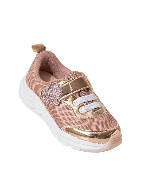 Perfecta - Tênis Infantil Rosê em Sintético