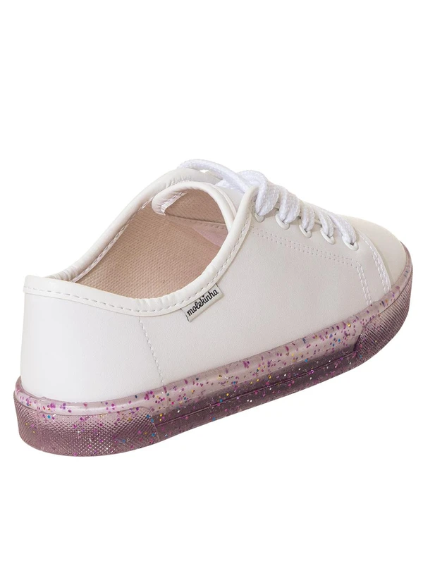 Molekinha - Tênis Molekinha Branco com Adesivos de Brinde 2