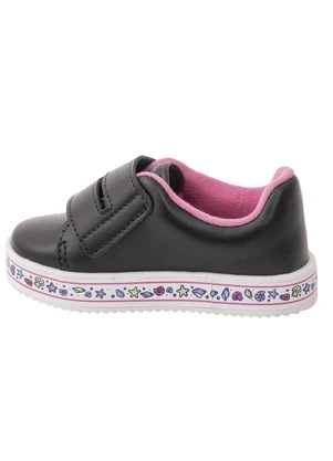 Tênis Molekinha (Preto) com Velcro Duplo - MOLEKINHA