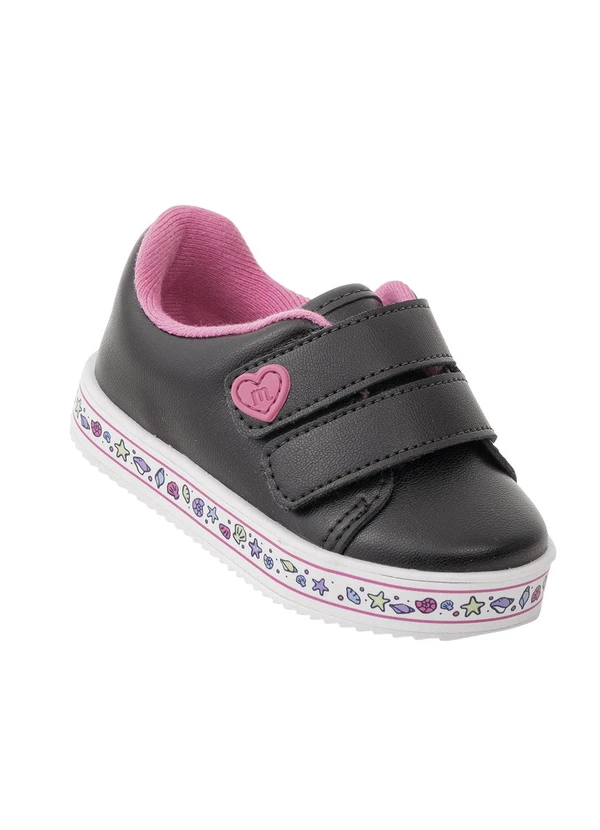 Molekinha - Tênis Molekinha Preto com Velcro Duplo