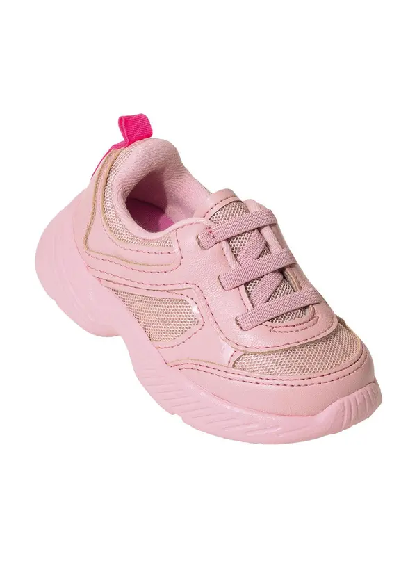 Tênis Molekinha Rosa em Sintético Multimarcas