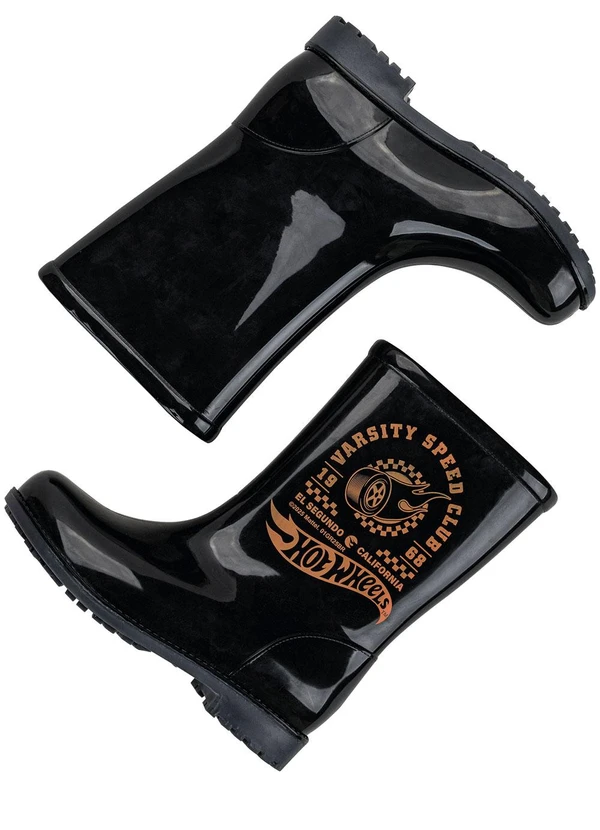 Grendene Kids - Galocha Mattel Fall Rain Preto 2