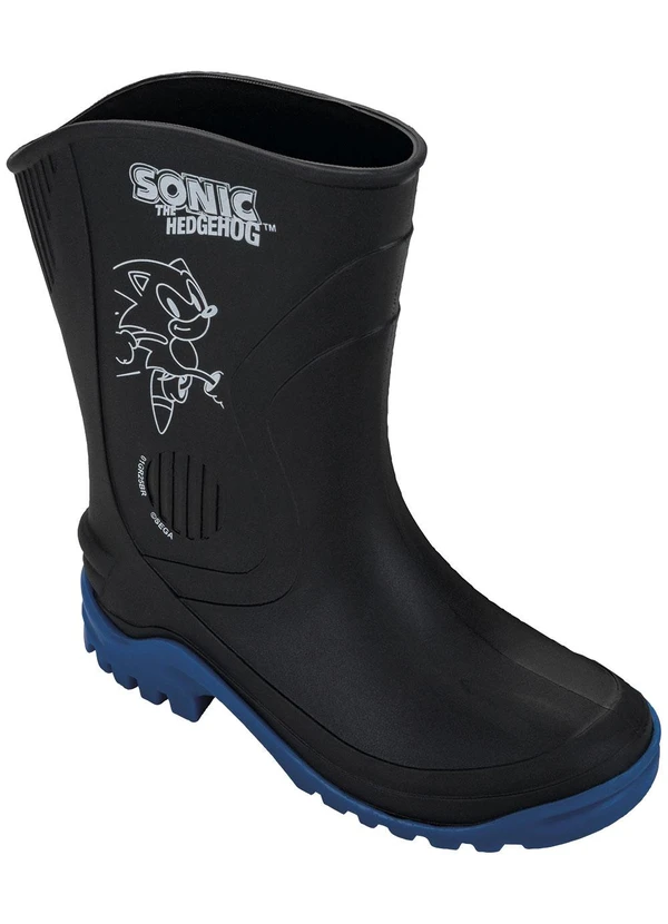 Grendene Kids - Galocha Sonic Faster Inf Preto