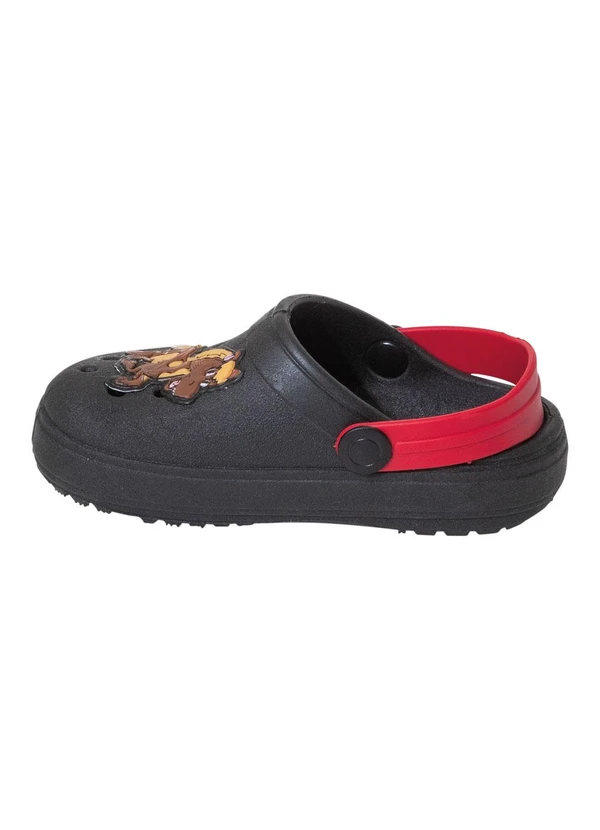 Perfecta - Babuche Infantil Preta com Detalhe Vazado 3