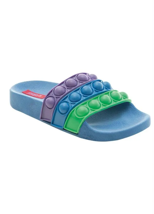 Perfecta - Chinelo Infantil Azul com Pulseira de Brinde