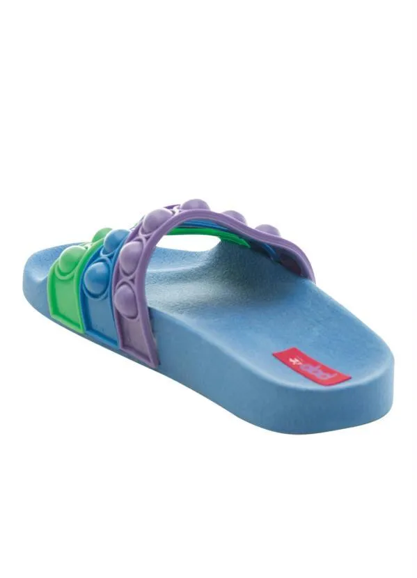 Perfecta - Chinelo Infantil Azul com Pulseira de Brinde 2
