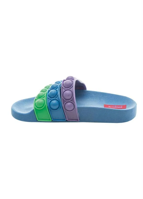 Perfecta - Chinelo Infantil Azul com Pulseira de Brinde 3
