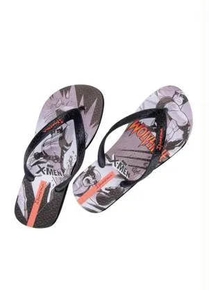 Grendene Kids - Chinelo Infantil Ipanema Marvel X-Men Preto - GRENDENE KIDS