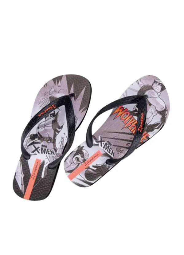 Grendene Kids - Chinelo Infantil Ipanema Marvel X-Men Preto 2