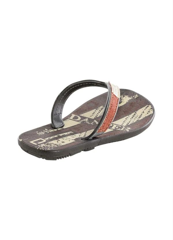 Outlet - Chinelo Infantil Marrom com Estampa 2