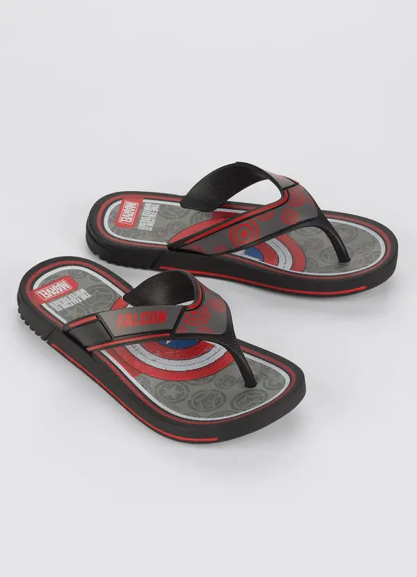 Grendene Kids - Chinelo Infantil Marvel Legado Super Flop Preto 3