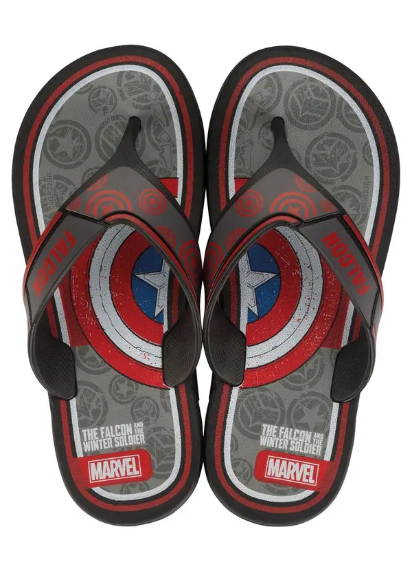 Grendene Kids - Chinelo Infantil Marvel Legado Super Flop Preto 5
