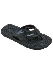 Chinelo Infantil Preto com Cabedal Vazado