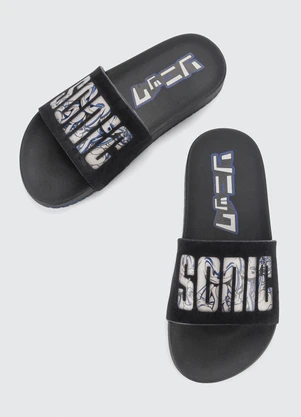 Grendene Kids - Chinelo Infantil Sonic Spike Preto - GRENDENE KIDS