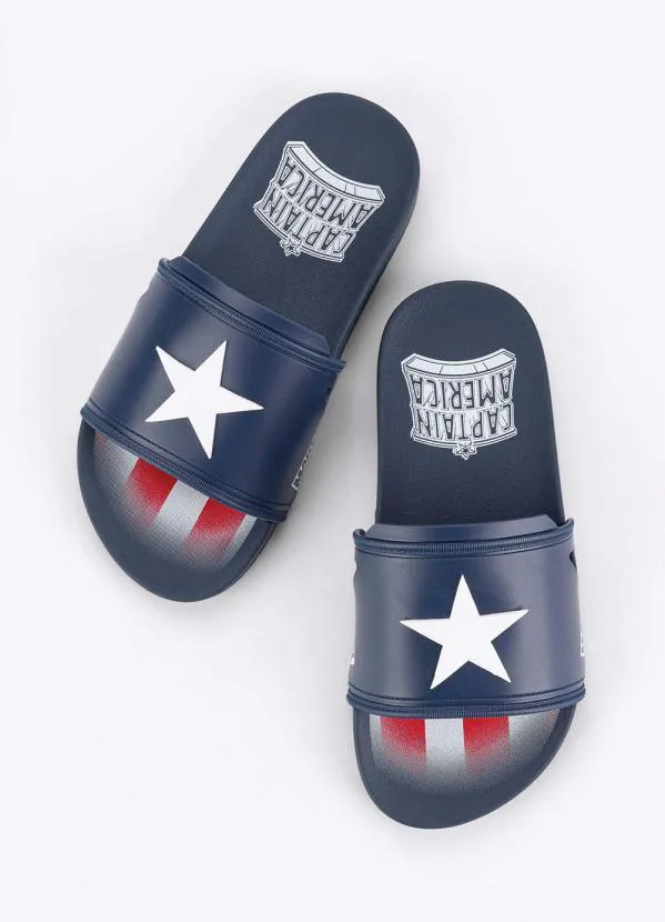 Grendene Kids - Chinelo Infantl Marvel Hero Squad Gaspea Azul 4