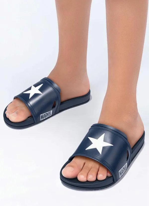 Grendene Kids - Chinelo Infantl Marvel Hero Squad Gaspea Azul 5