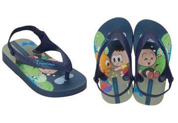 Chinelo Ipanema Turma da Monica Azul