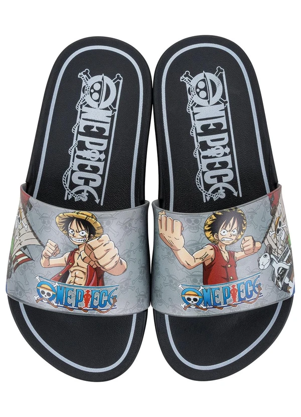 Grendene Kids - Chinelo One Piece Explorer Gaspea Preto em Pvc 2