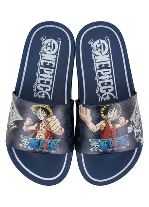 Grendene Kids - Chinelo Slide One Peace Azul em Pvc - GRENDENE KIDS