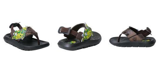 Sandlia Infantil Marrom com Elstico