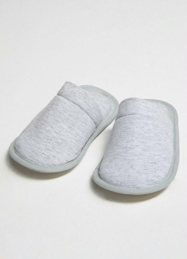 Rovi Kids - Pantufa Infantil Masculina Mescla Cinza