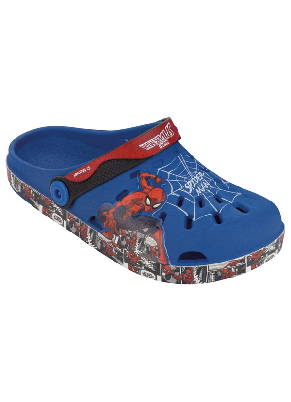 Grendene Kids - Babuche Homem Aranha Quadrinhos Azul
