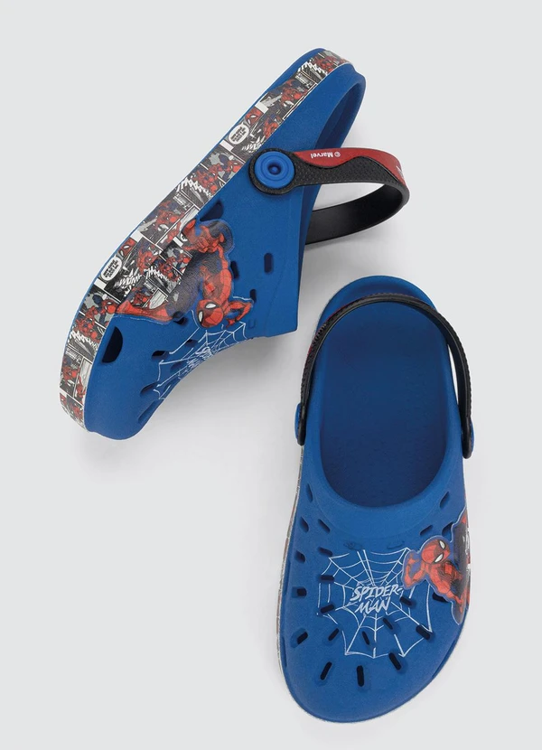 Grendene Kids - Babuche Homem Aranha Quadrinhos Azul 3