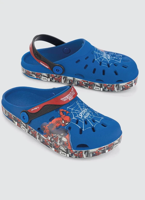 Grendene Kids - Babuche Homem Aranha Quadrinhos Azul 5